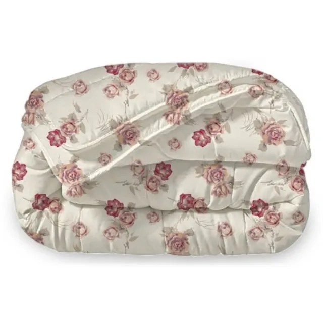 Beau Maison Dekbed Zonder Overtrek 240x220 cm + 2 Kussenslopen - Diamond Pink - Easy Dekbed - Warmteklasse 2 Wit en Roze