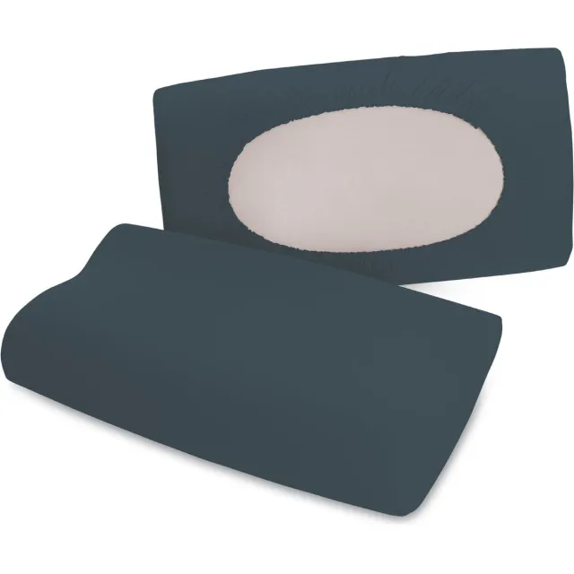 schlafgut Pure flexible Kussensloop S-XL 556 Grey Deep Grijs