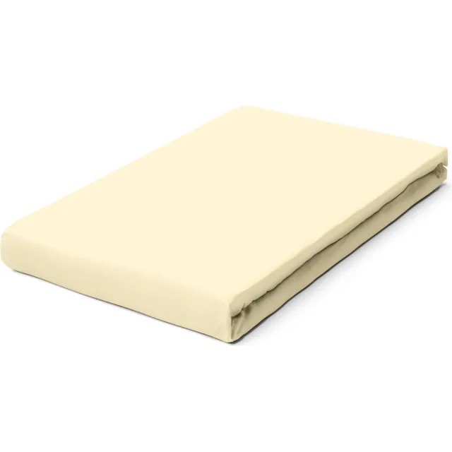 schlafgut Pure Bio Katoen Jersey Hoeslaken L - 140x200 - 160x220 132 Yellow Light