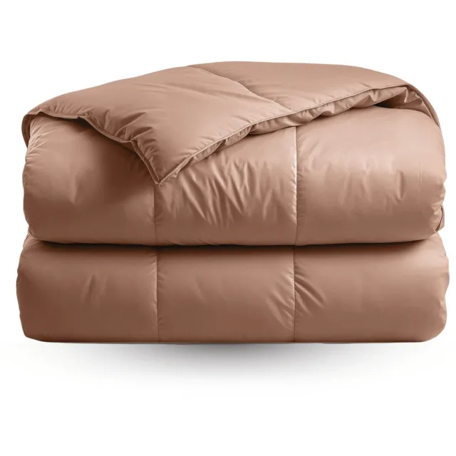Zelesta Deluxe Uni Satijnkatoen Dekbed - Aarderood 200x200cm