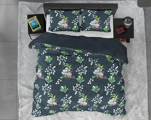 Dreamhouse Botanical Nature Leaves - Dekbedovertrekset - Tweepersoons - 200x200/220 + 2 kussenslopen 60x70 - Groen