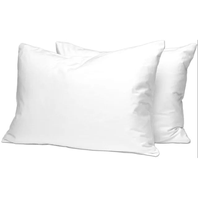 Unyqoos Ademend en Zacht Katoenen Kussensloop 60x70 cm voor Optimaal Slaapcomfort Wit