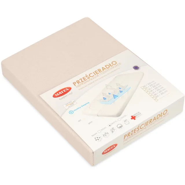 Matex Matrasbeschermhoes - 140x200 cm - Ademend - Waterdicht Beige