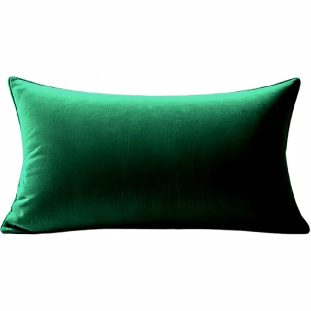 MMO-EURO Martyna Opiełka Decoratieve Kussenhoes 60x30 cm Velours Flesgroen met Rits