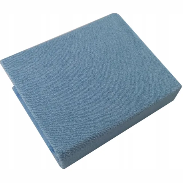 Olka Terry Hoeslaken met Elastiek 140x70 cm - Babyblauw