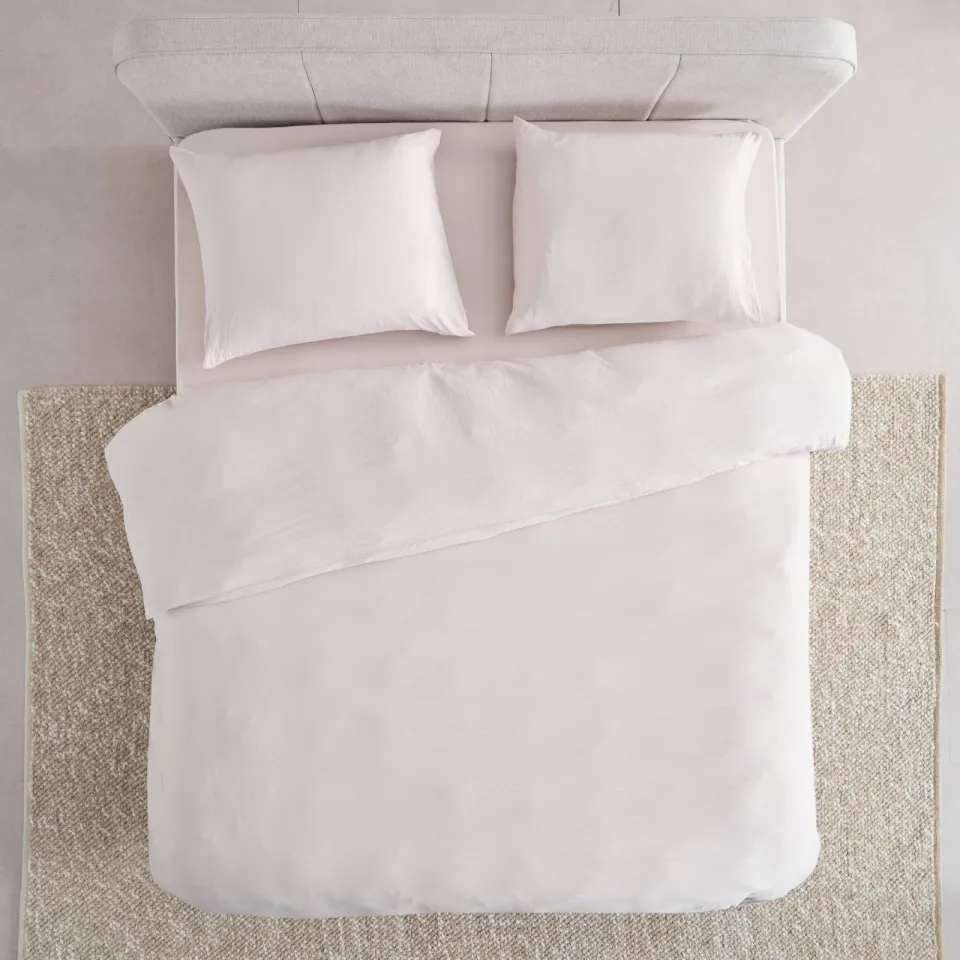 NOUS Living super soft 2-persoons dekbedovertrek 200x220 cm - zand