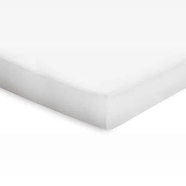 Eleganzzz Hoeslaken Topper Katoen Perkal - Wit - Hoeslaken 140x200 - Topper Hoeslakens - Tweepersoons
