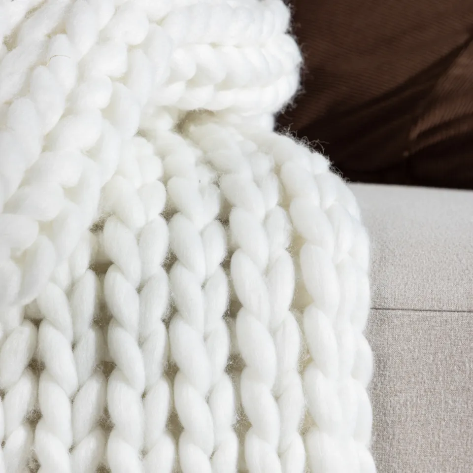 Nest living Verena plaid wit - 170 x 130 cm, foto 5