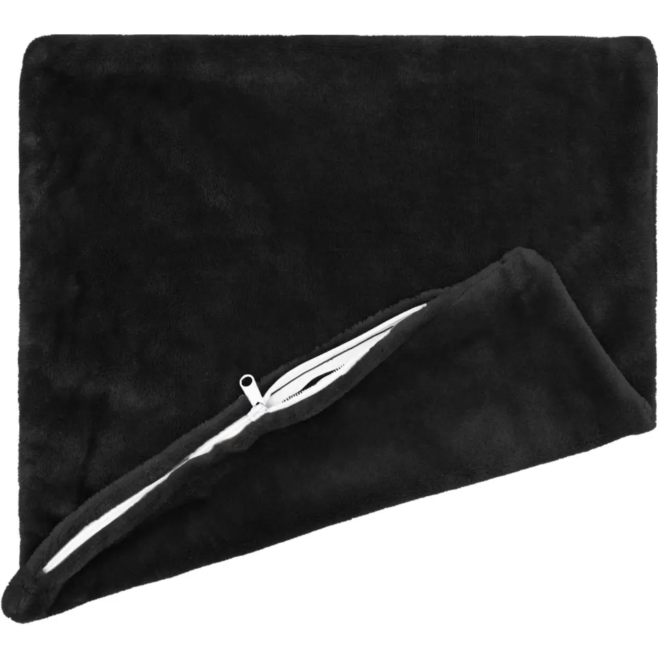 vidaXL Kussensloop 12 st HEERLEN Zwart 40 x 40 cm Flanel, foto 4