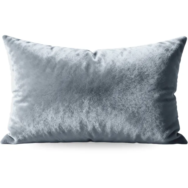 Zelesta Flanel Uni Kussenslopen set van 2 - Blue Mirage 80x80cm Blauw