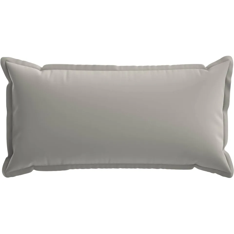 vidaXL Kussensloop 2 st HOUTEN Grijs 40 x 80 cm Polyester, foto 4