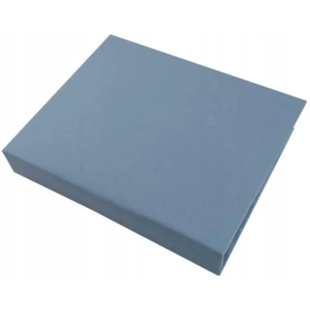 Olka Jersey Hoeslaken met Elastiek 60x120 cm - 100% Katoen Blauw