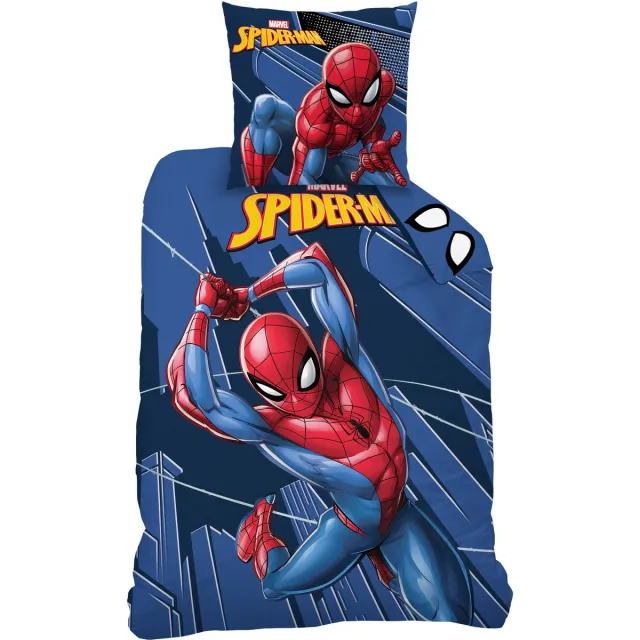 Spider-Man Dekbedovertrek True Hero - Katoen Blauw