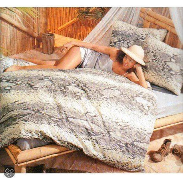 Dreamhouse Dekbedovertrekset Snake Skin 140x200/220 cm Grijs