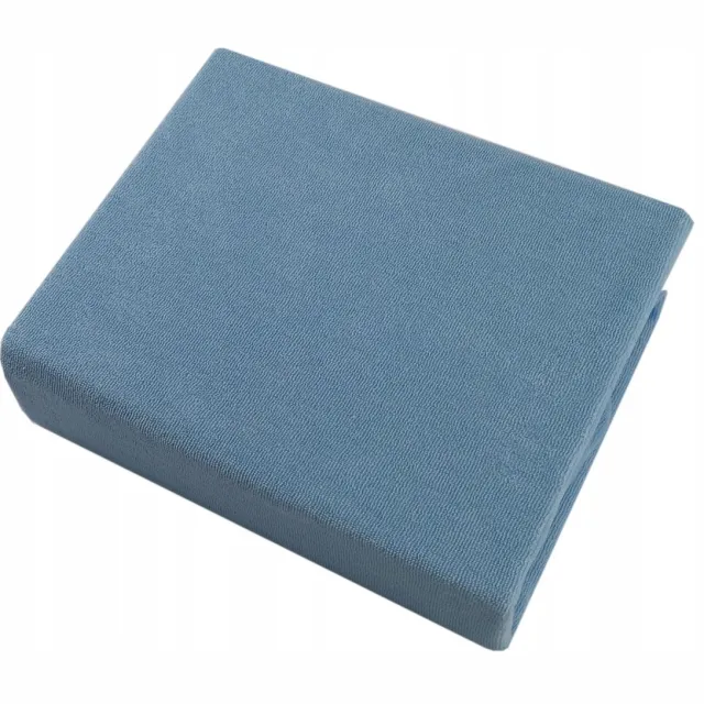 Olka Terry Hoeslaken met Elastiek voor Bedikant 120x60 cm - Blauw
