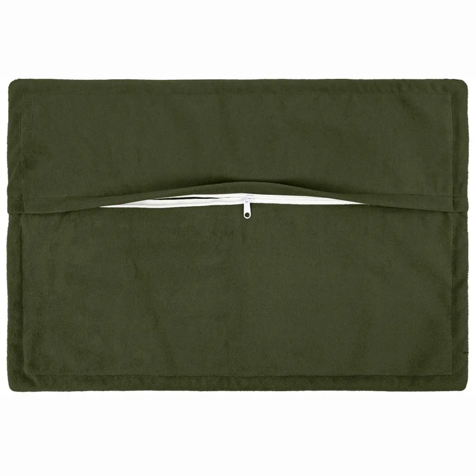 vidaXL Kussensloop 6 st HOUTEN Groen 30 x 50 cm Microfiber Fleece, foto 3
