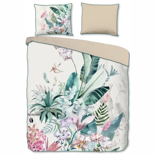 Descanso dekbedovertrek jungleprint - Lits jumeaux 240x200/220 cm - Multi - 100% Katoen satijn