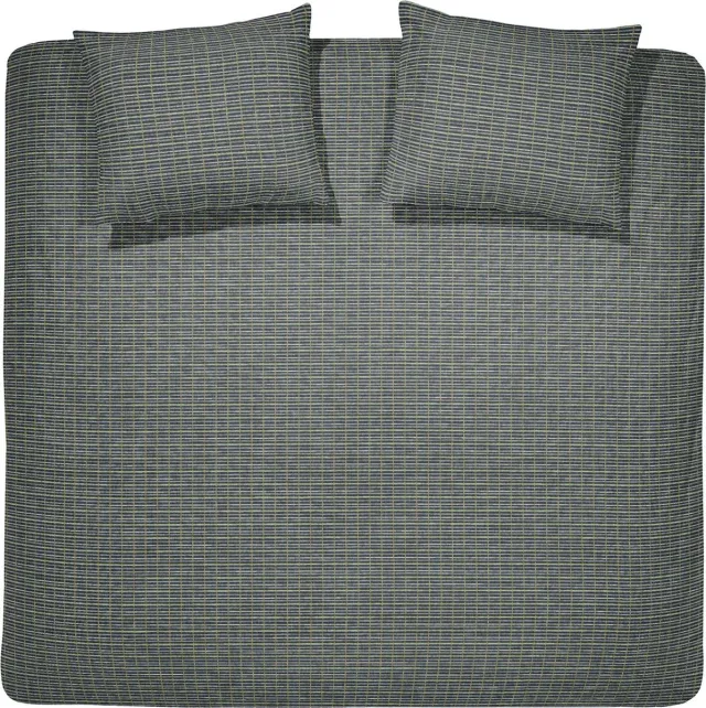 Damai Dekbedovertrekset bio katoen mann green 2 persoons dekbedovertrek 200 x 200 cm + 2 slopen 80x80 cm Groen