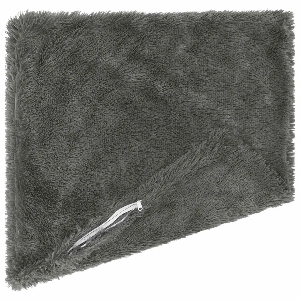 vidaXL Kussensloop 6 st HEERLEN Lichtgrijs 65 x 65 cm PV Fleece, foto 4