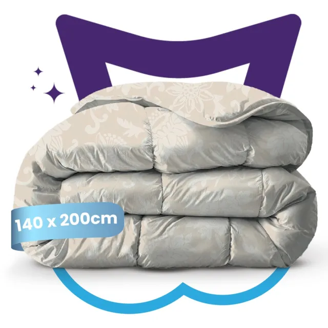 Slaapspeciaal Eazydekbed Series Charli - Zomerdekbed zonder Overtrek - Wasbaar Dekbed - Hoesloos Dekbed - 2 in 1 Dekbed - Dekbed met Vaste Overtrek - Incl. Kussensloop - 140x200 cm