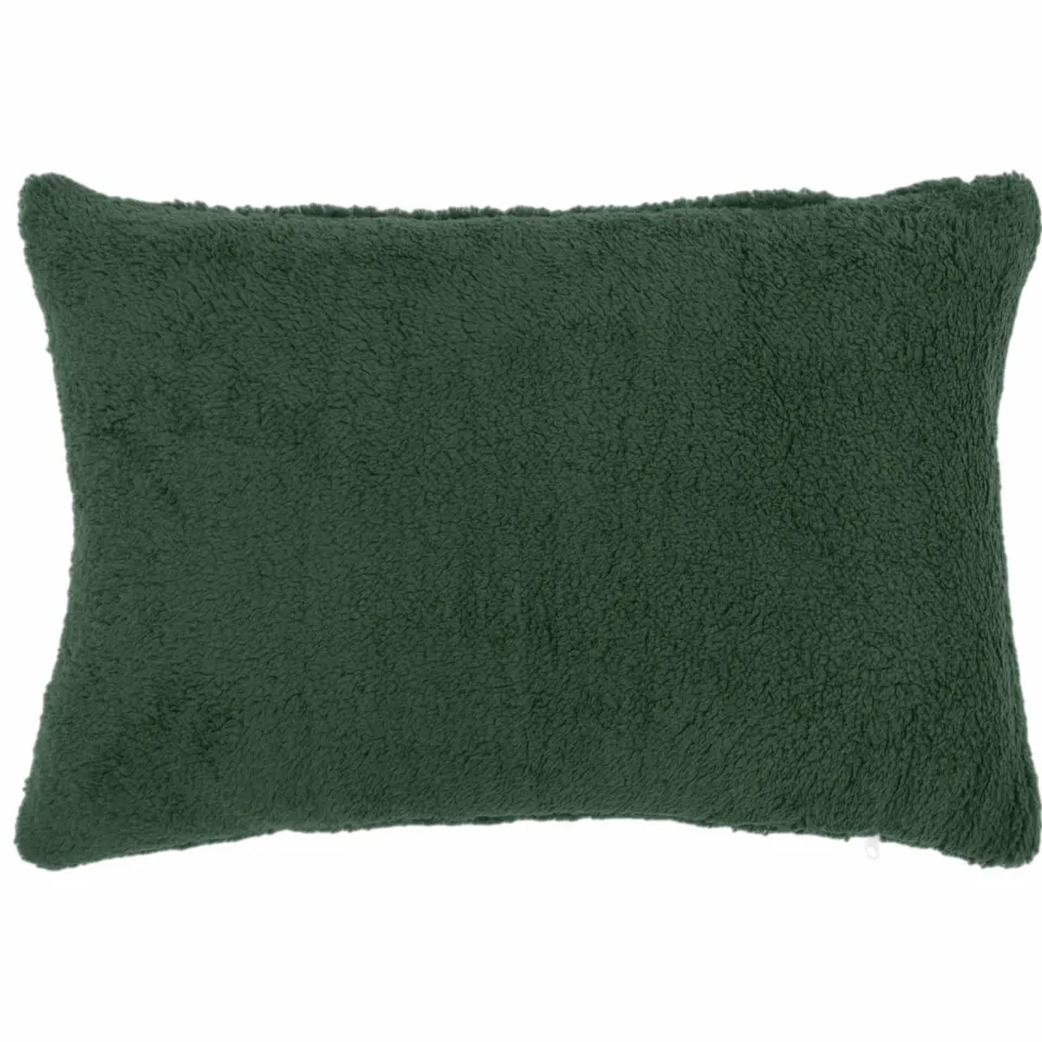 vidaXL Kussensloop 2 st HEERLEN Donkergroen 40 x 60 cm Bouclé groen, foto 2