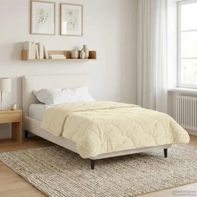 vidaXL Vol jaar dekbed 140 x 200 cm Crème