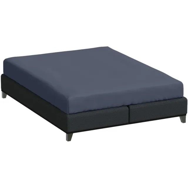 Bella Donna Lits-Jumeaux Hoeslaken Jersey - blauwgrijs-0209 180/200-200/220
