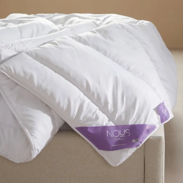 NOUS Living enkeldekbed synthetisch anti-allergisch wit, foto 2