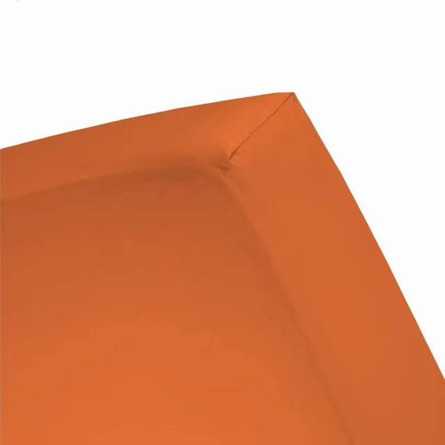 Damai Hoeslaken (tot 25 cm) - Double Jersey - 80/90 x 200/210/220 - 100 x 200 cm - Orange