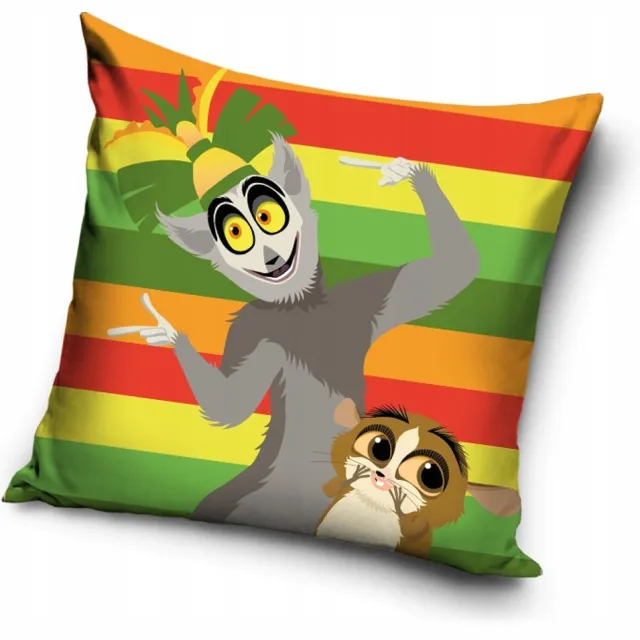 Carbotex Decoratieve Pluche Kussensloop MADAGASKAR 40x40 cm Velours multicolor