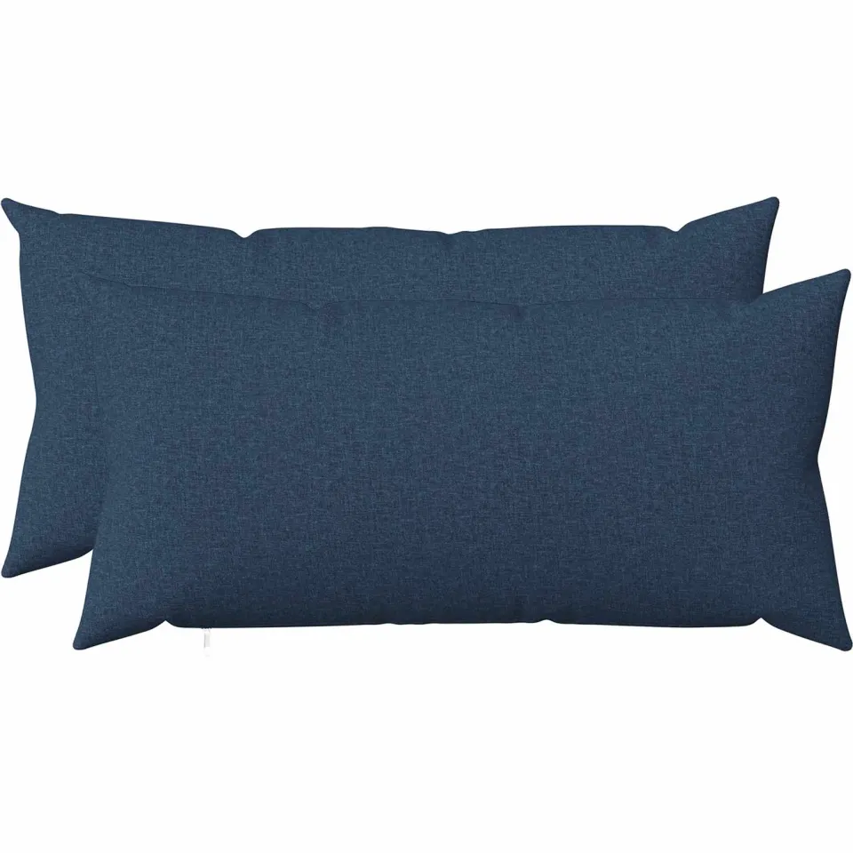 vidaXL Kussensloop 2 st HEERLEN Blauw 40 x 70 cm Stof, foto 3