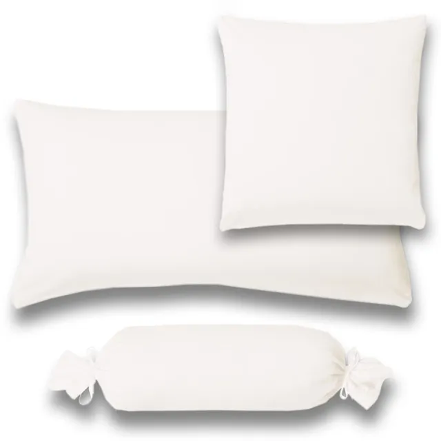 Estella 110 Jersey - Kussensloop - 40 x 40 cm - 100% Katoen - Beige