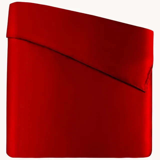 Sichou 22 Momme 6A Premium Moerbeizijde satijnen dekbedovertrek Amare Rood