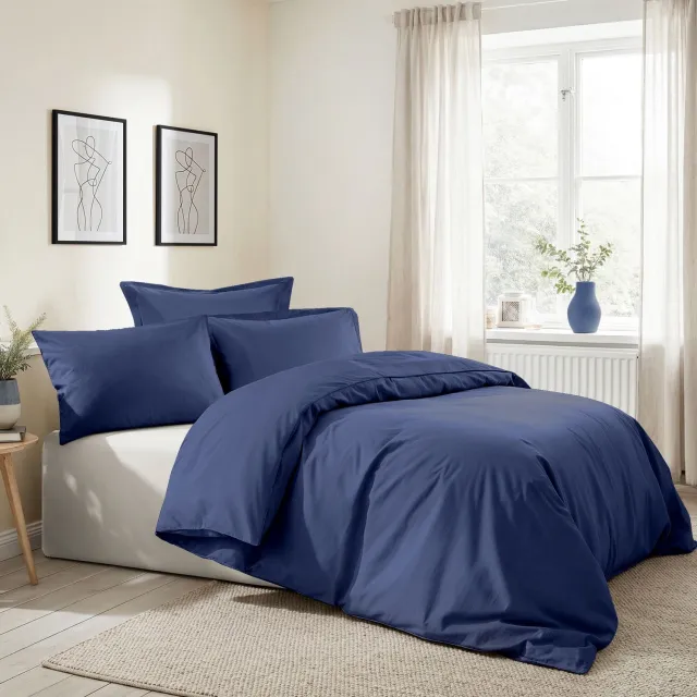 L'essentiel Maison Dekbedovertrekset – Sax Blue – Katoen (Ranforce)