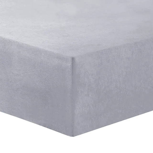 VISION home Vision - Hoeslaken FLANEL - Zacht en warm - grijs - 90 x 200cm met ruime hoek van 30cm - éénpersoonsmatras - geschikt voor boxspring matras - 100% katoen Flanel - Oekotex gecertificeerd