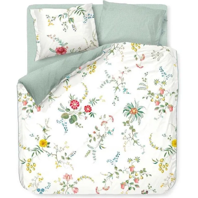 Pip Studio Fleur Grandeur dekbedovertrek - Lits-Jumeaux - 240x200/220 - Wit