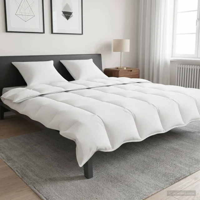vidaXL Dekbedset 3 st 200 x 220 cm Zomer 150 g/m² dekbed Wit