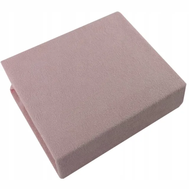 Olka Terry Hoeslaken met Elastiek - Roze - 70x140 cm