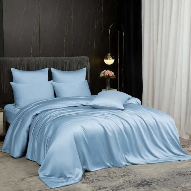 Famanu Bamboe dekbedovertrekset 200 x 200 cm Tencel bamboevezel blauw lichtblauw. Een veelzijdige en handige keuze voor dagelijks gebruik in en om het huis. bamboe lichtblauw
