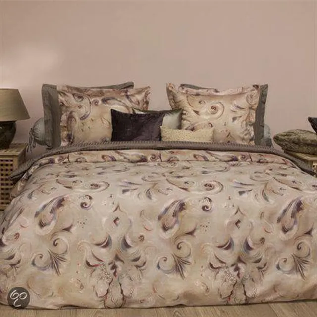 Refined Ebele dekbedovertrek - Multi - eenpersoons (140x200/220 cm + 1 sloop) Bruin
