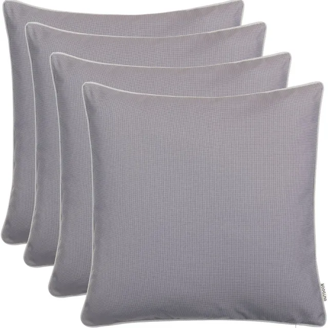 Unyqoos Decoratief Tuinkussen voor Binnen en Buiten, Vuil- en Waterafstotend, Met Ritssluiting, 45 x 45 cm, Verschillende Kleuren grijs