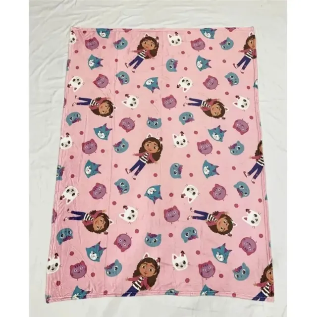 Gabby's Poppenhuis Gabby's Dollhouse fleece plaid 110 x 150 cm - polyester Multicolor