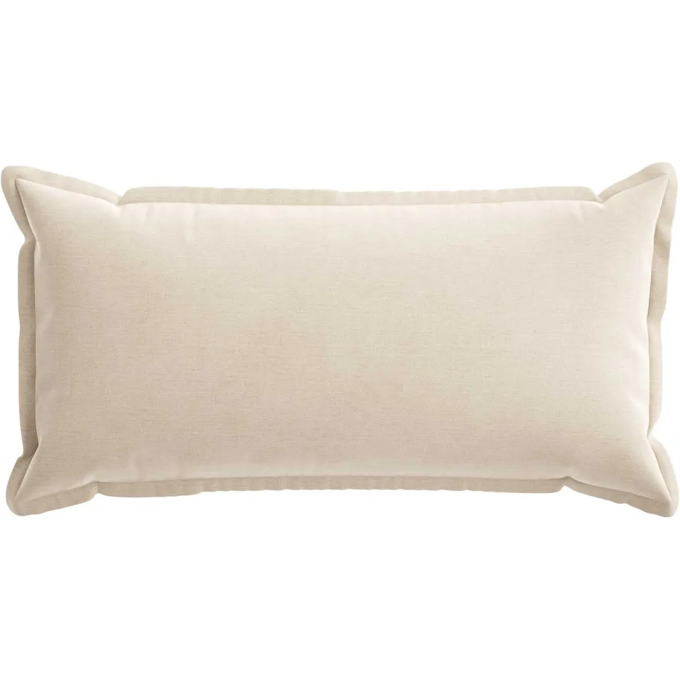 vidaXL Kussensloop 6 st HOUTEN Crèmekleurig 40 x 80 cm Chenille Stof, foto 2