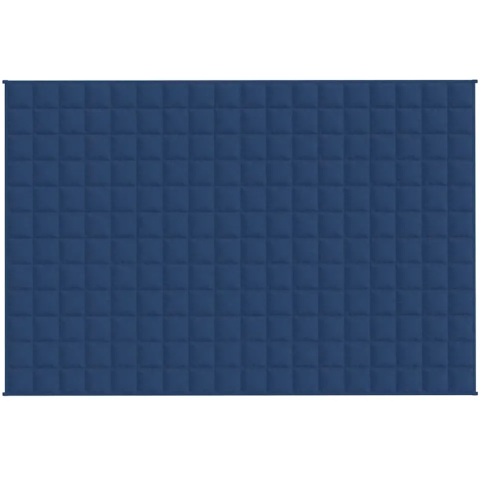 vidaXL Verzwaringsdeken 120x180 cm 5 kg stof blauw