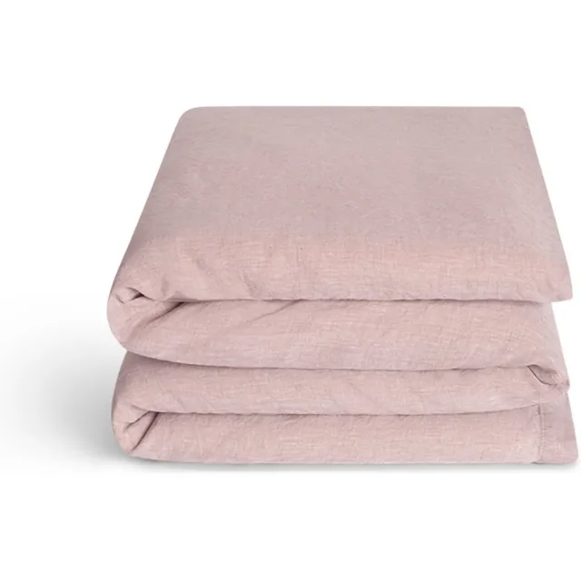 Yumeko kinderdekbedovertrek gewassen linnen roze chambray - Biologisch & ecologisch Rose Chambray
