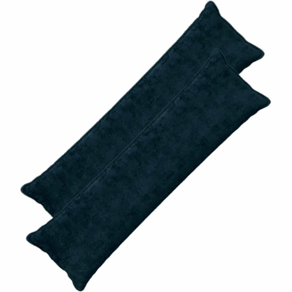 vidaXL Kussensloop 2 st HOUTEN Marineblauw 40 x 145 cm, foto 3