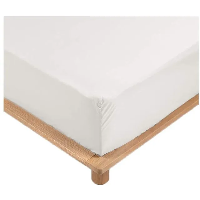 PROMO LINGE Percale hoeslaken - 30 cm diepte Wit