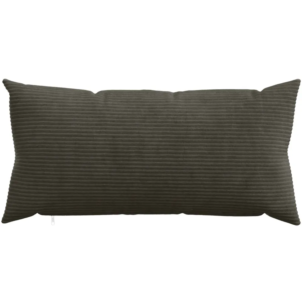 vidaXL Kussensloop 12 st HEERLEN Antracietkleurig 40 x 80 cm corduroy Anthraciet