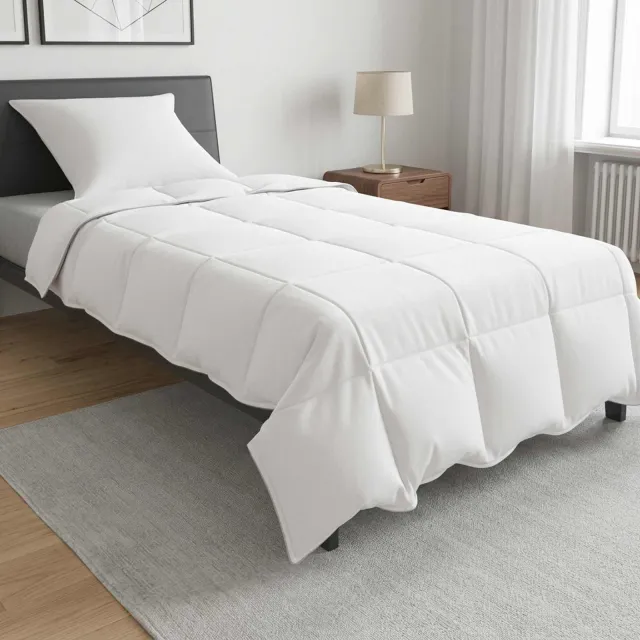 vidaXL Dekbedset 137 x 200 cm Zomer Wit