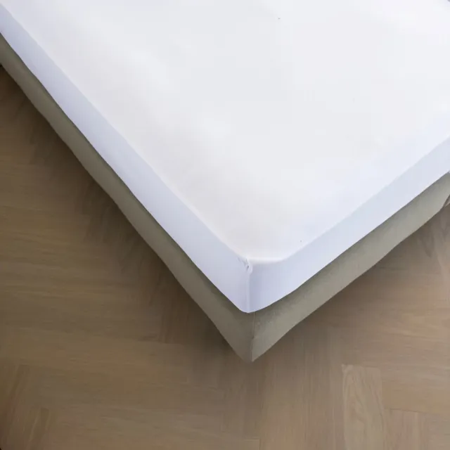 kayori Tara Topper Hoeslaken Jersey Stretch - 140-160x200-220cm - Biologisch Katoen - Strijkvrij - Wit
